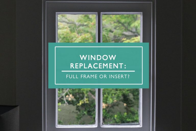 insert vs frame window replacement