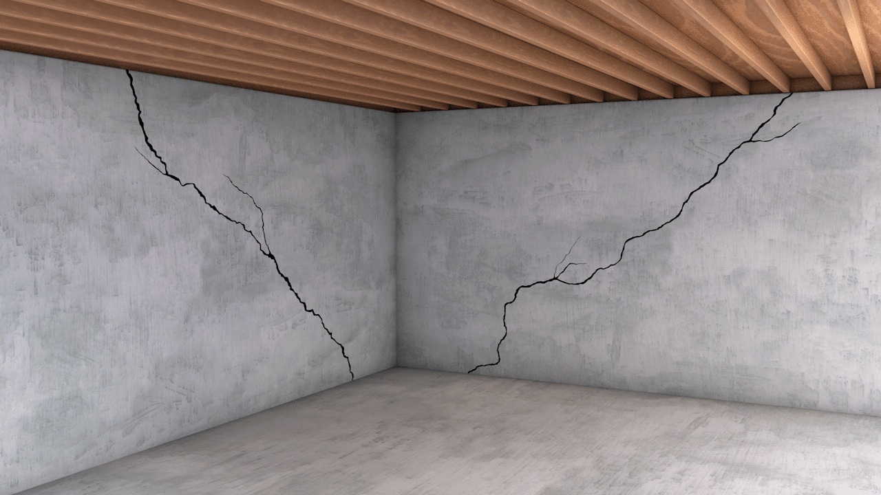 basement cracks